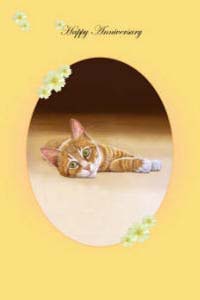 Pet portraits - cat paintings from photos and cats greeting cards
