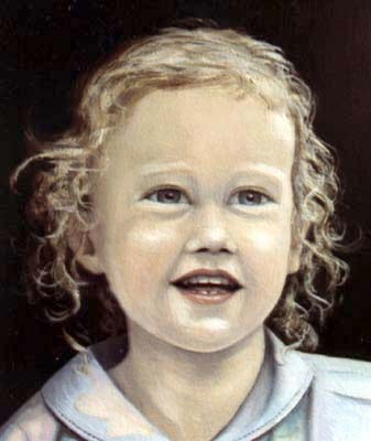 Pet Portraits - People Paintings from YOUR own photos - Girl 2 Oil Painting 